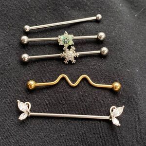 Bundle of 3 Silver and Gold Industrial Bars